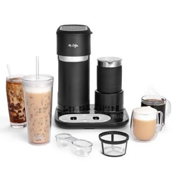 Mr. Coffee 4-in-1 Single-Serve Latte, Iced, and Hot Coffee Maker with Milk Frother - Image 2