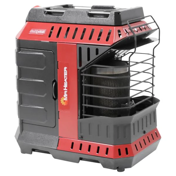 Mr Heater Indoor Safe Portable Radiant Buddy FLEX Space Heater, Red, 11,000 BTU, Omni-Directional Burner, Quick Connect Port, A600100