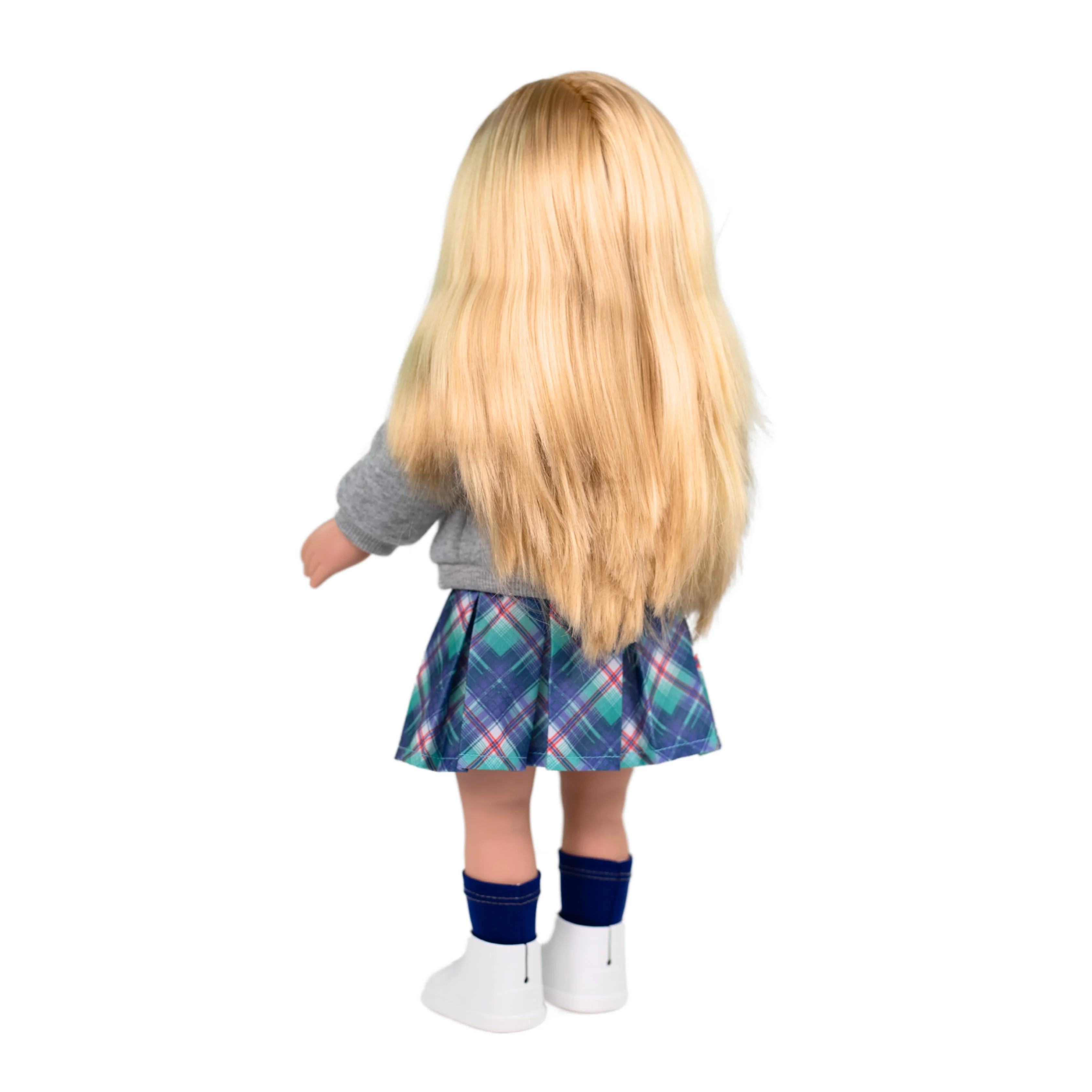 My Life As Sydney Posable 18-Inch Doll, Medium Blonde Hair, Brown Eyes, Ready-for-School Outfit - Image 3