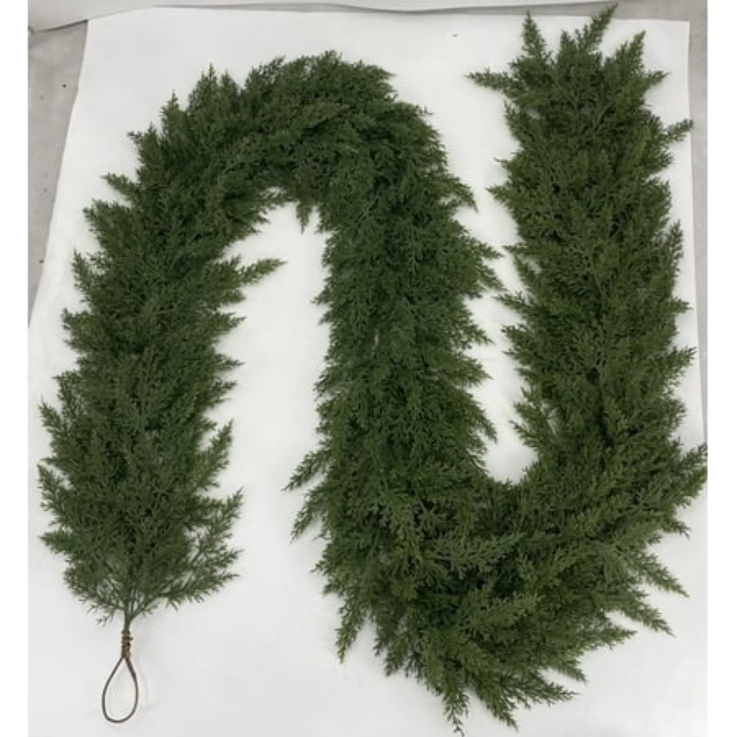 My Texas House 9ft Non-lit Natural Feel Cedar Green Artificial Christmas Garland - Image 2