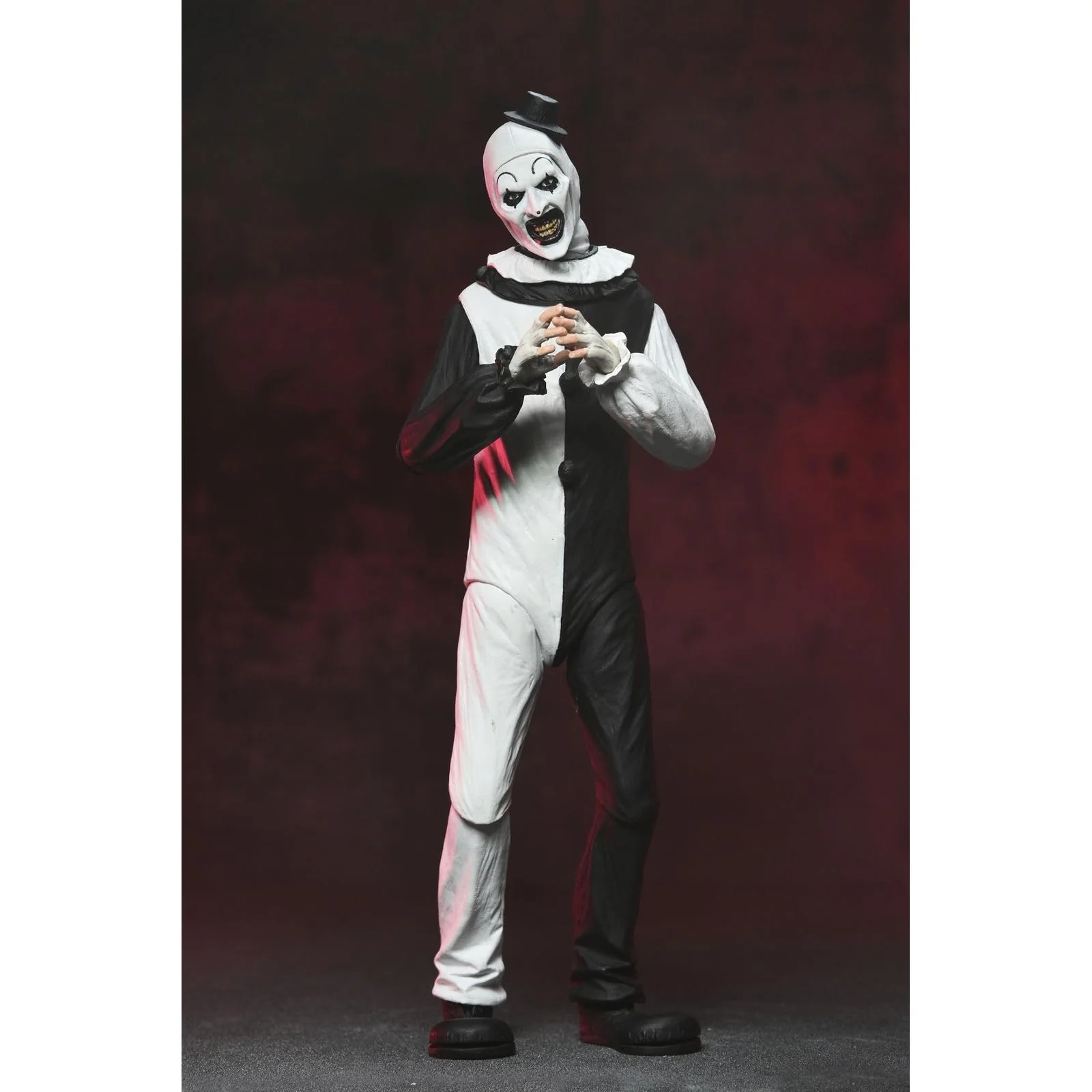 NECA Terrifier Ultimate Art the Clown 7-Inch Scale Action Figure with 4 Interchangeable Heads, 8 Swappable Hands, and 14 Accessories - Image 5