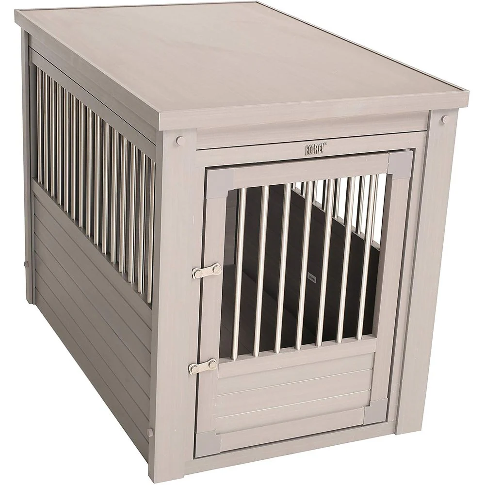 New Age Pet EHHC405S ecoFlex Pet Crate/End Table, Grey, Small - Image 2