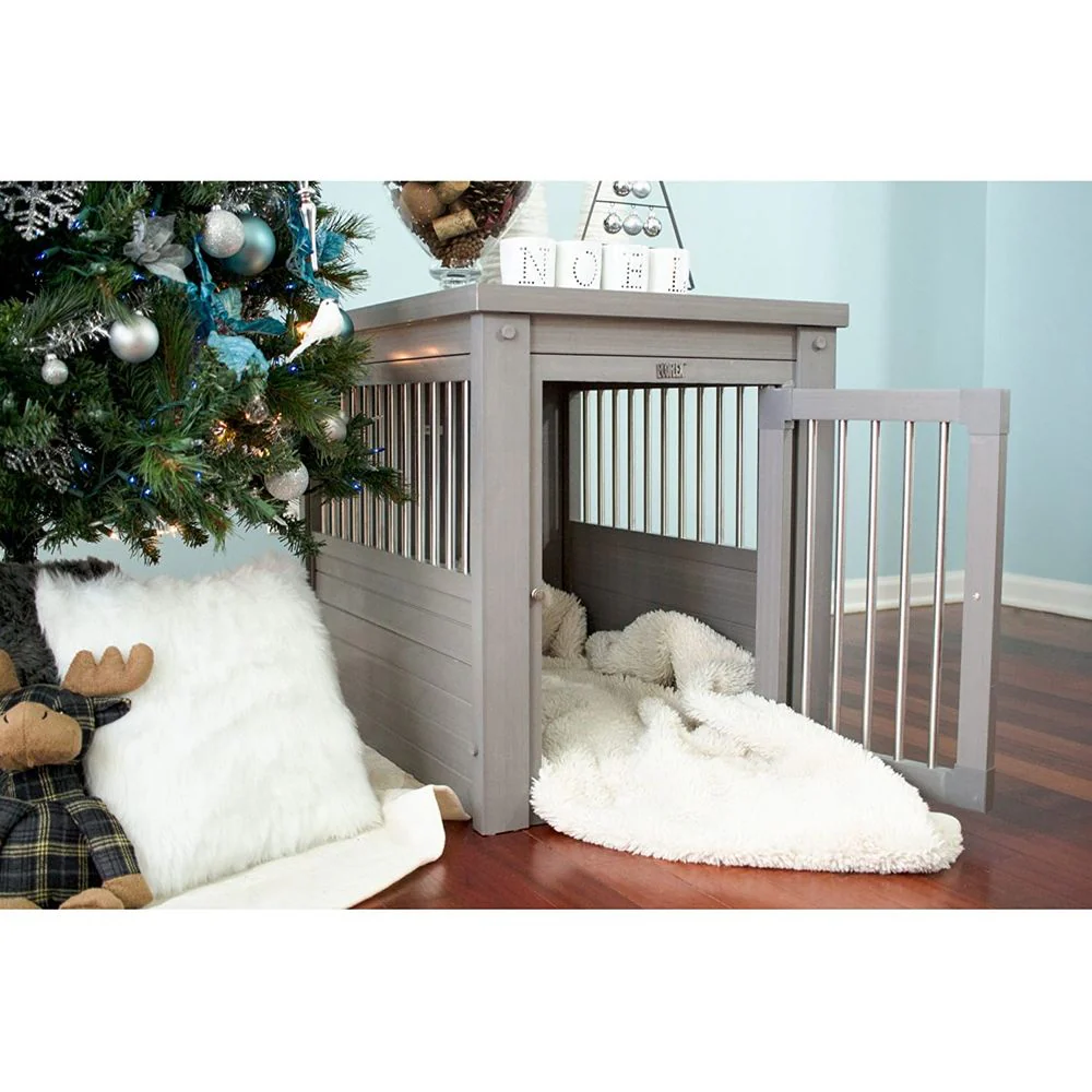 New Age Pet EHHC405XL ECOFLEX Dog Crate End Table, Grey, X-Large - Image 2
