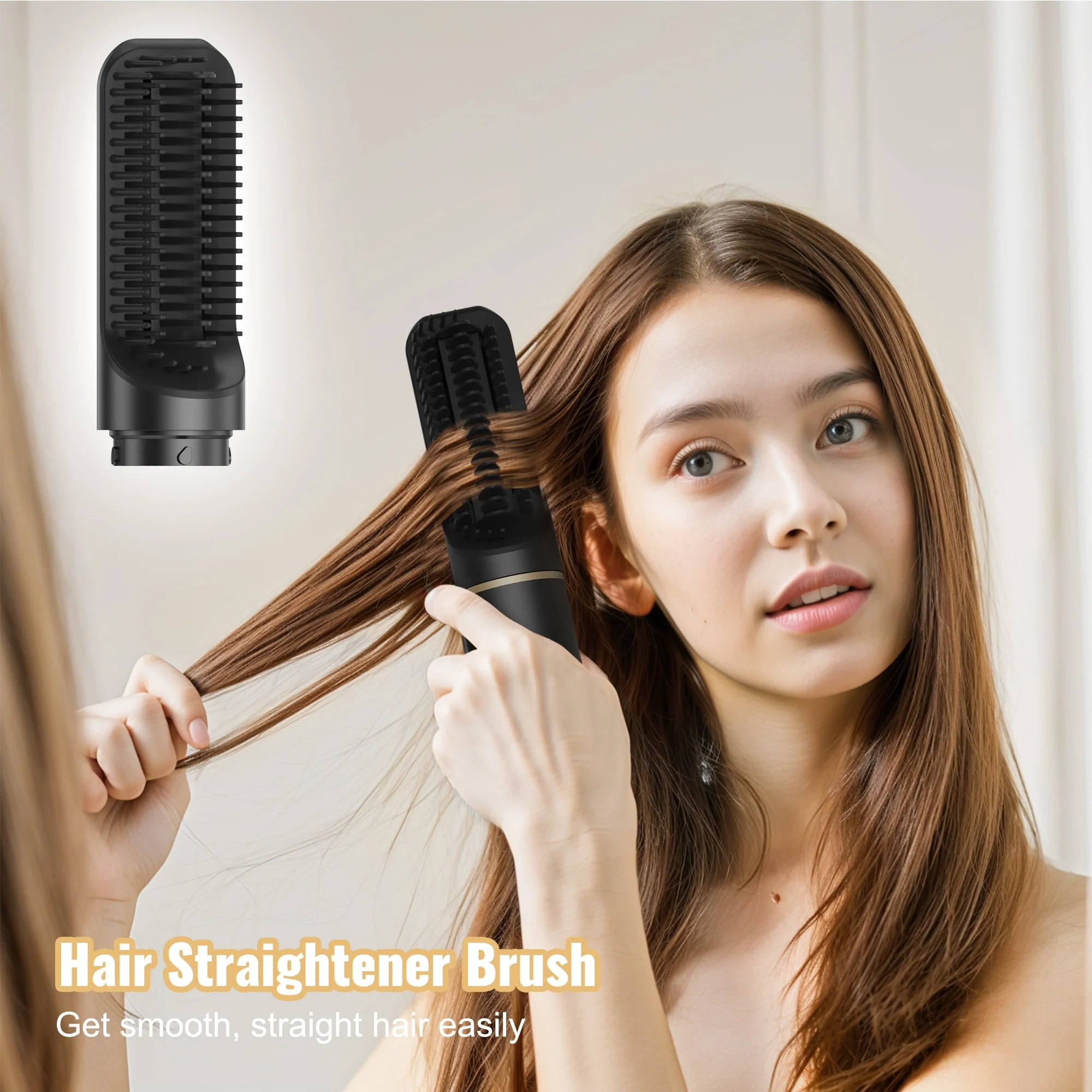 NEXPURE 5 in 1 Hair Styler with 110,000 RPM High-Speed Negative Ionic Hair Dryer, Black - Image 3