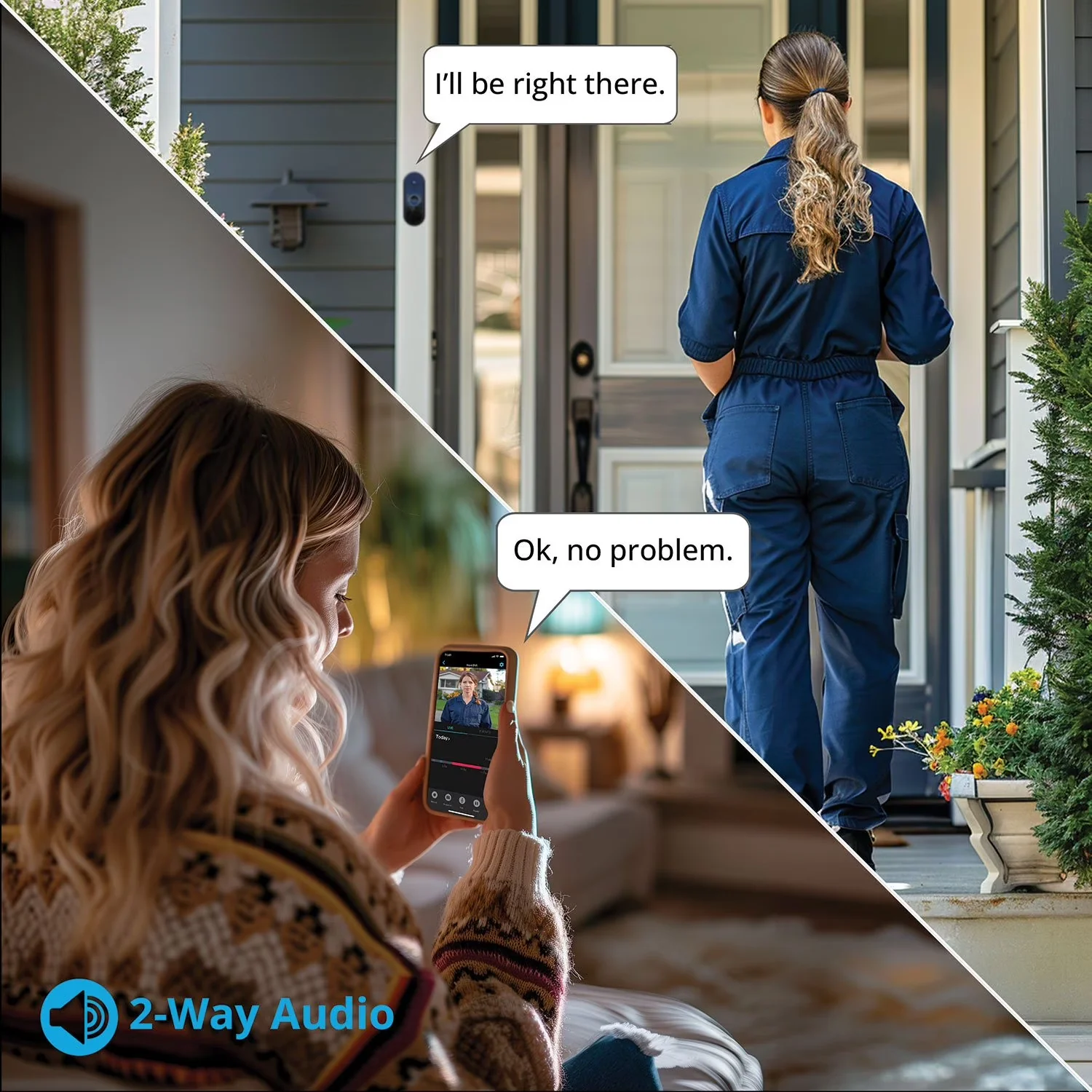 Night Owl 1080p Wi-Fi Smart Video Doorbell with Chime - Image 2