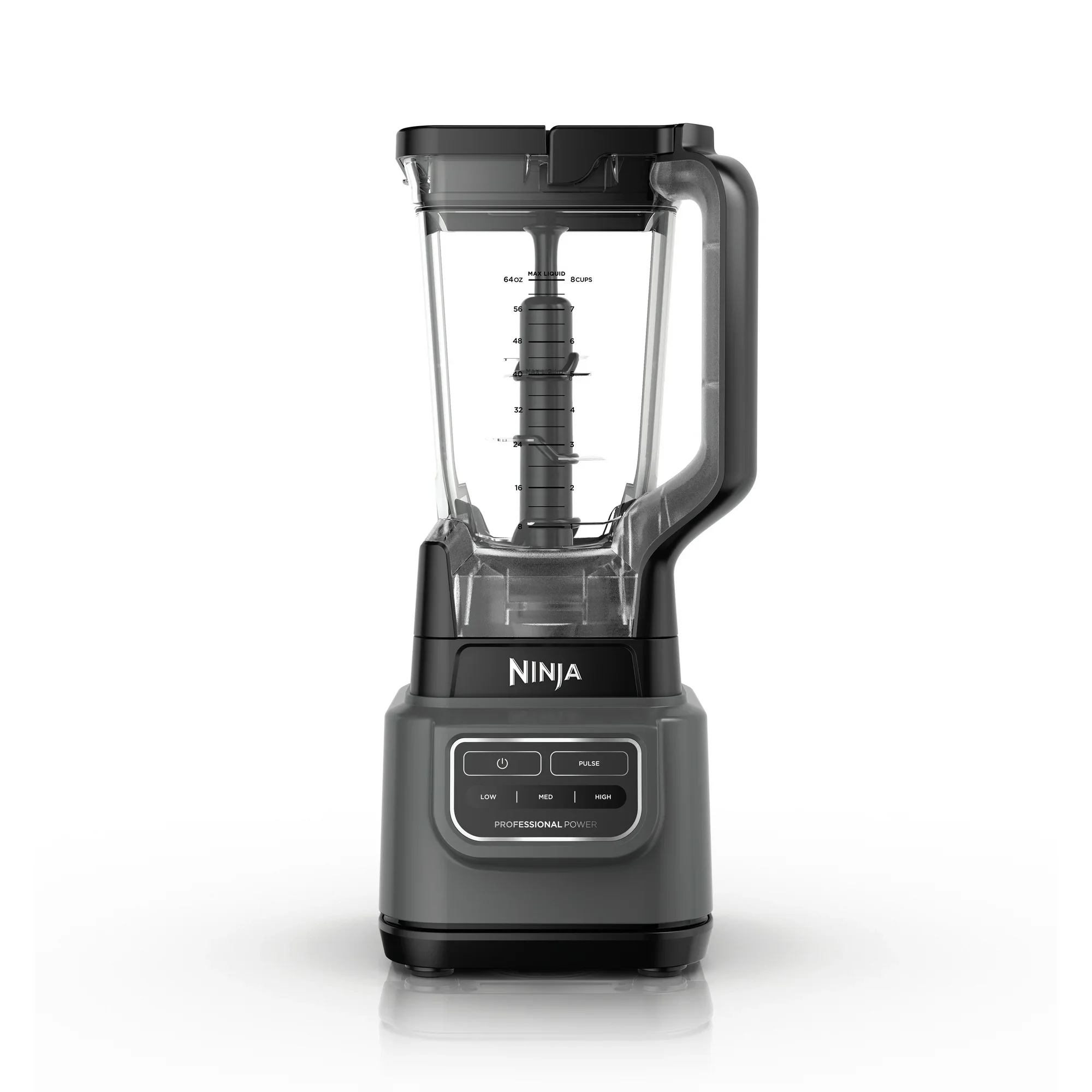 Ninja BE200 Classic Blender, 1000 Watts, 3 Speeds, Smoothies, 72 Oz. Pitcher, Total Crushing Blades, Dark Gray