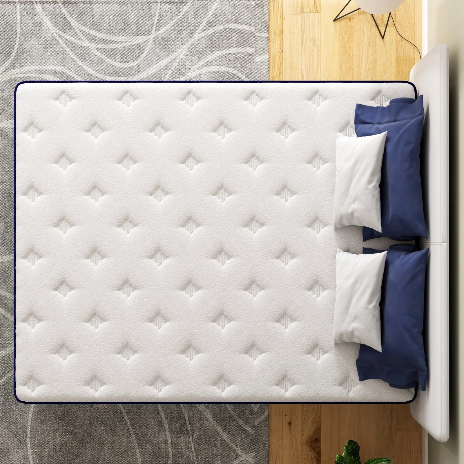 Nisien NISIEN005 10 Inch Hybrid Mattress in a Box, Twin, 39" X 75'' X 10" - Image 3