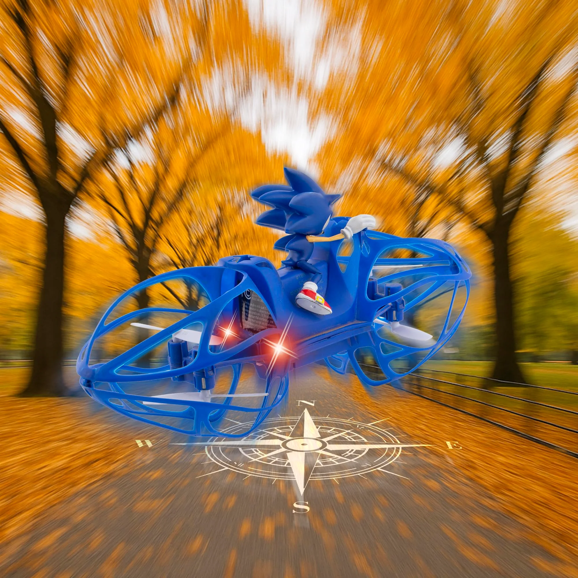 NKOK Sonic RC HoverBike Remote Control Hovercraft Toy, 2.4GHz, Gyro Stabilized Altitude Hold, Auto Takeoff and Landing, Multi-Speed Stunt Flip, USB Rechargeable, Ages 6+, 18811 - Image 9