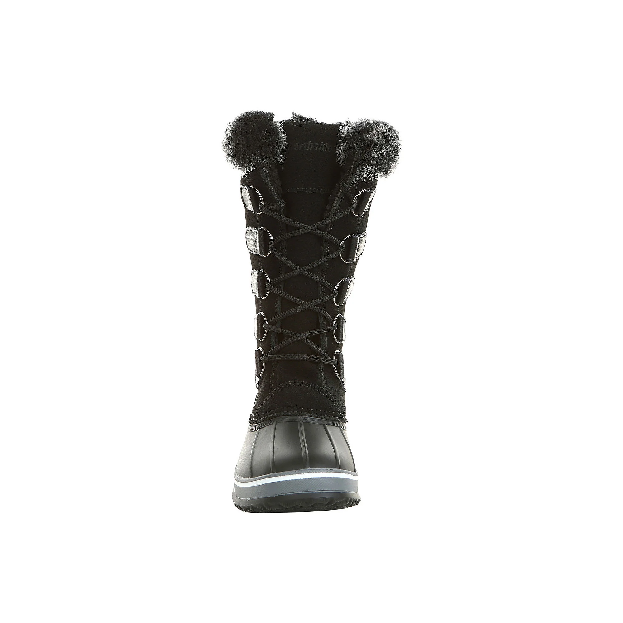 Northside 913019W019 Womens Kathmandu Waterproof Insulated Leather Tall Winter Snow Boot, Licorice, 9 - Image 3