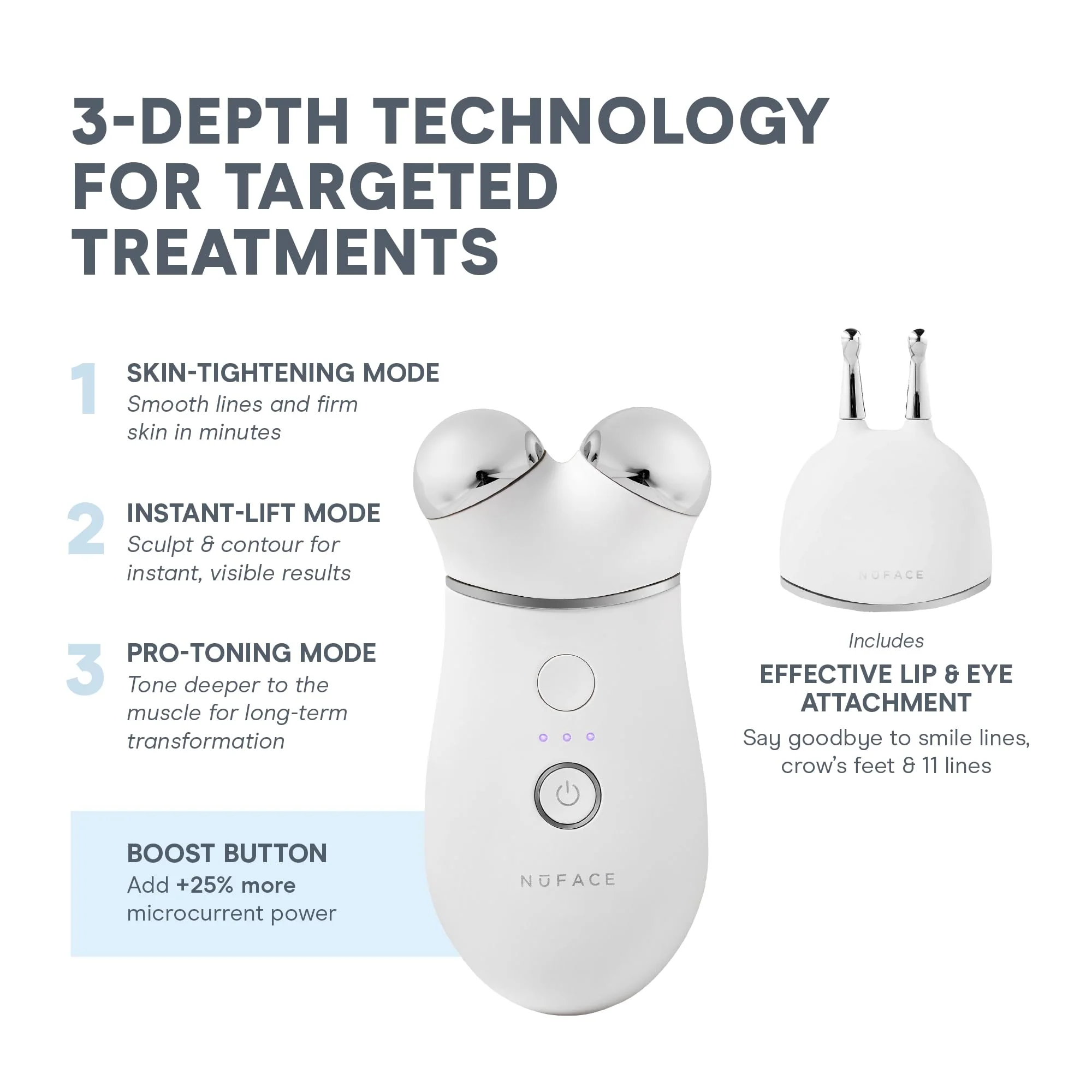 NuFACE Trinity Starter Kit Microcurrent Facial Device with Gel Activator, Silk Crme, Brush, Portable Handheld Design - Image 4