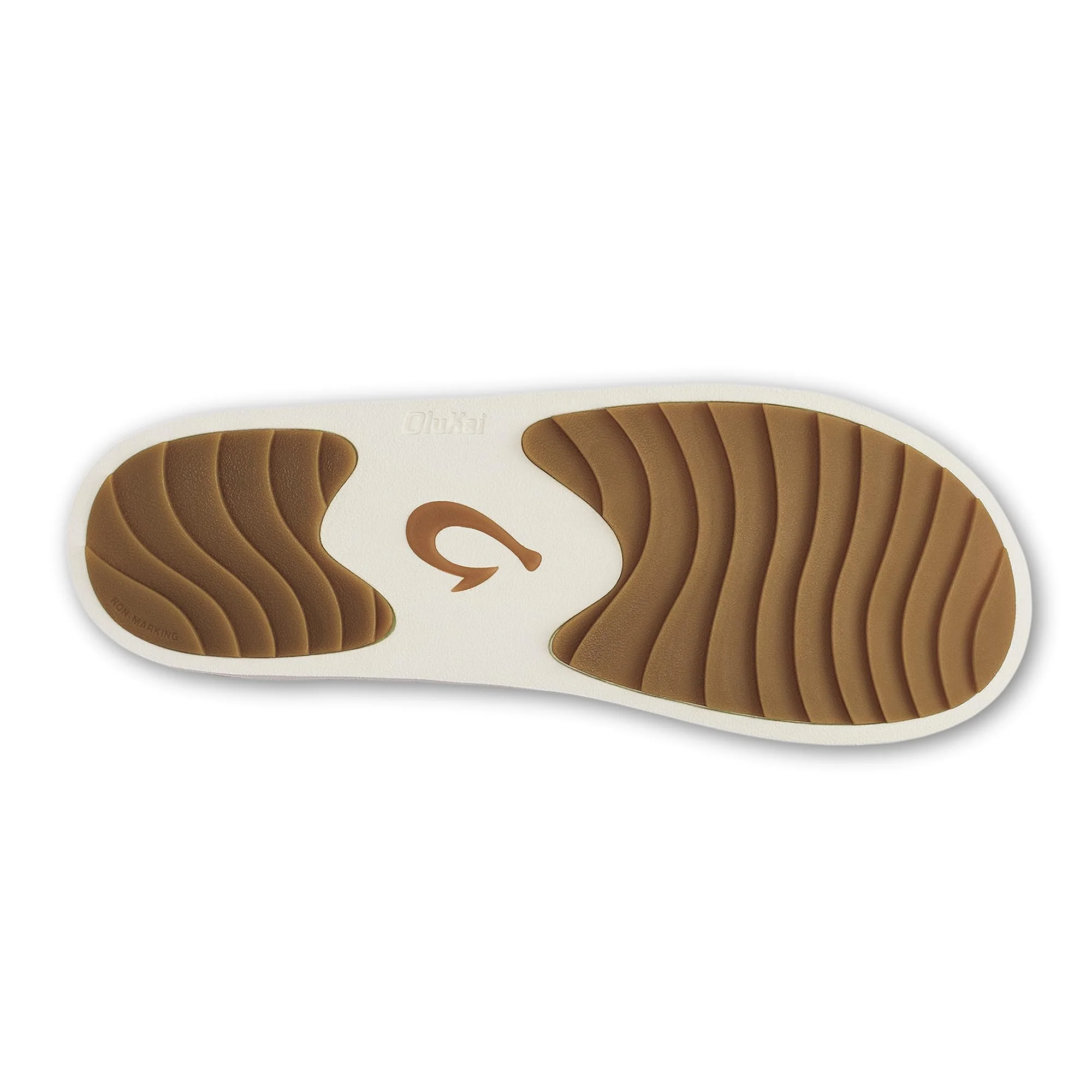 OluKai Mani Shearling Slippers, Premium Nubuck Leather, Plush Wool Lining, Wet Grip Rubber Outsole, Puka Golden Sand, Women's Size 10, A7852388 - Image 5