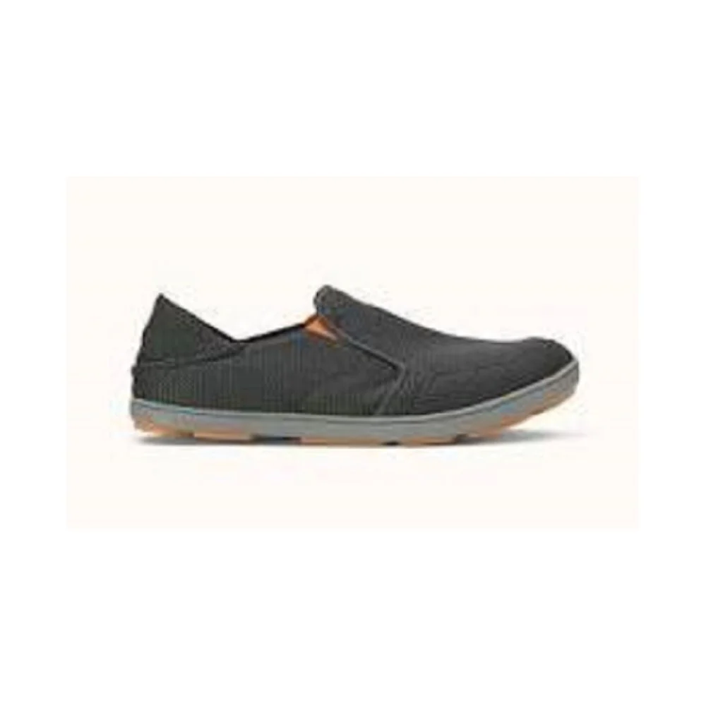 OluKai Men's Nohea Mesh Shoe, Dark Shadow/Dark Shadow, 10