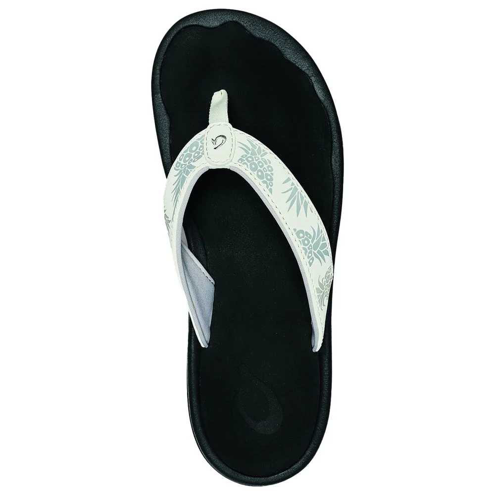 OluKai Ohana Thong Sandals for Ladies - Bright White/Hua - 7M - Image 4