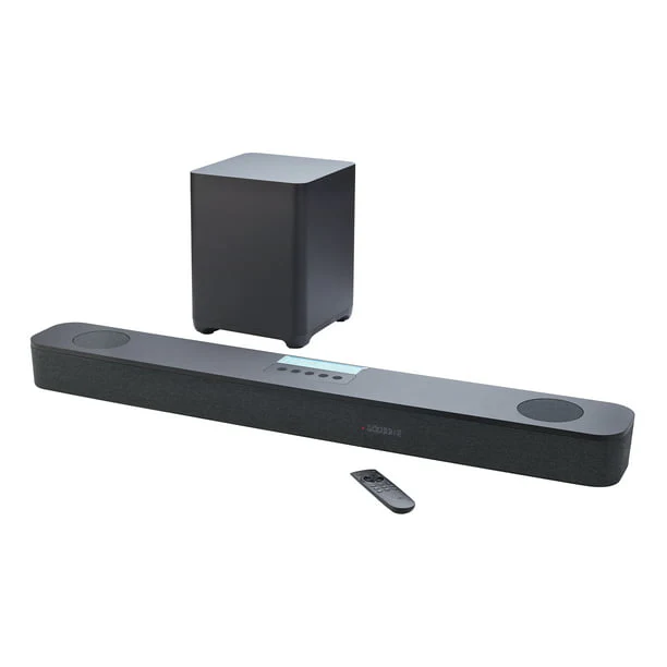 onn 5.1.2 Soundbar with Dolby Atmos and Wireless Subwoofer, 42 inch, Bluetooth, Auxiliary