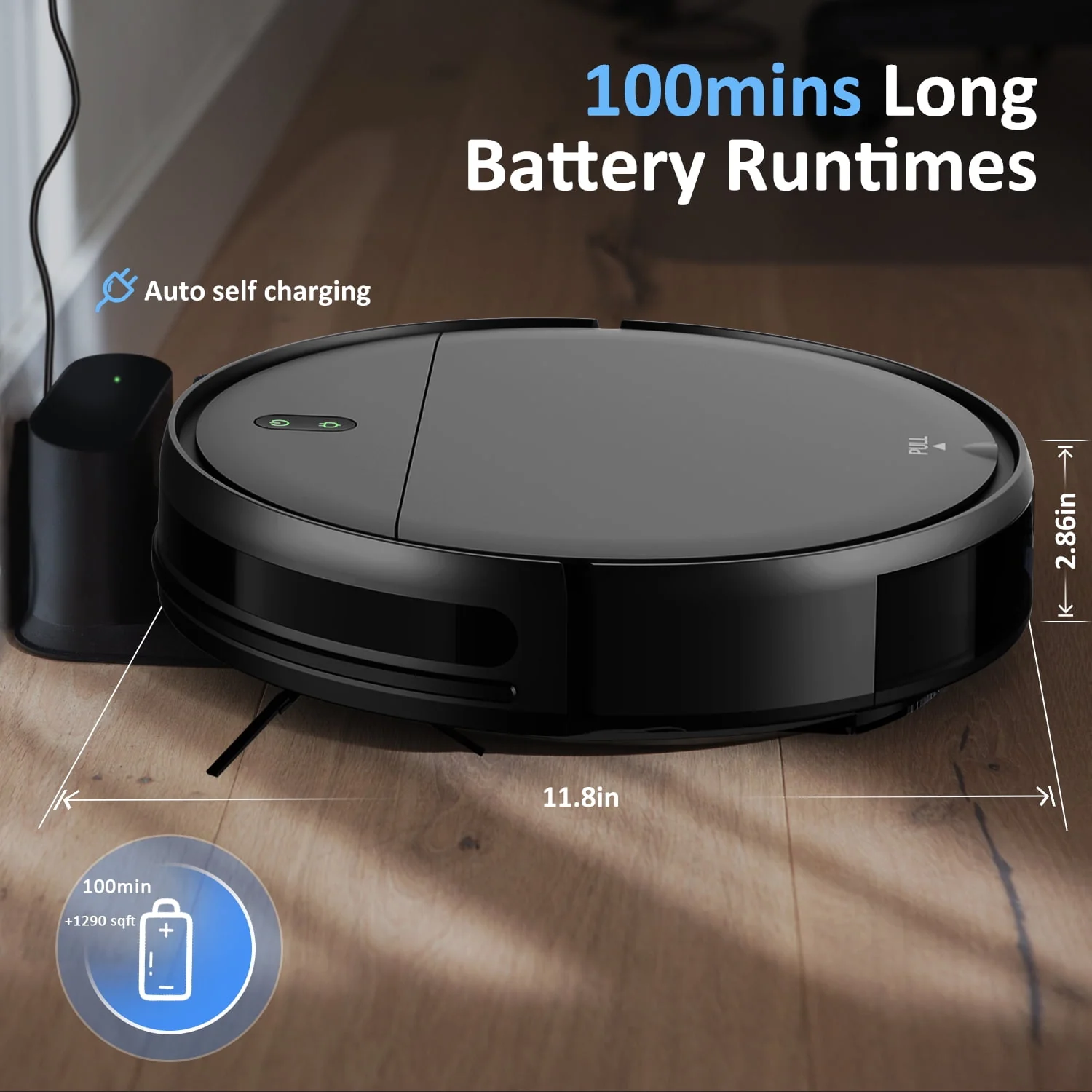 ONSON Robot Vacuum Cleaner Robot Vacuum and Mop Combo with WIFI/Alexa for Pet Hair and Hard Floor - Image 3