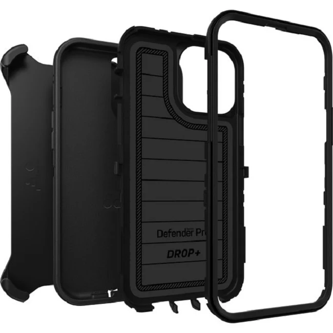 OtterBox 77-84443P2 Defender Series Pro Case for Apple iPhone 12 and13 Pro Max, Black - Image 3