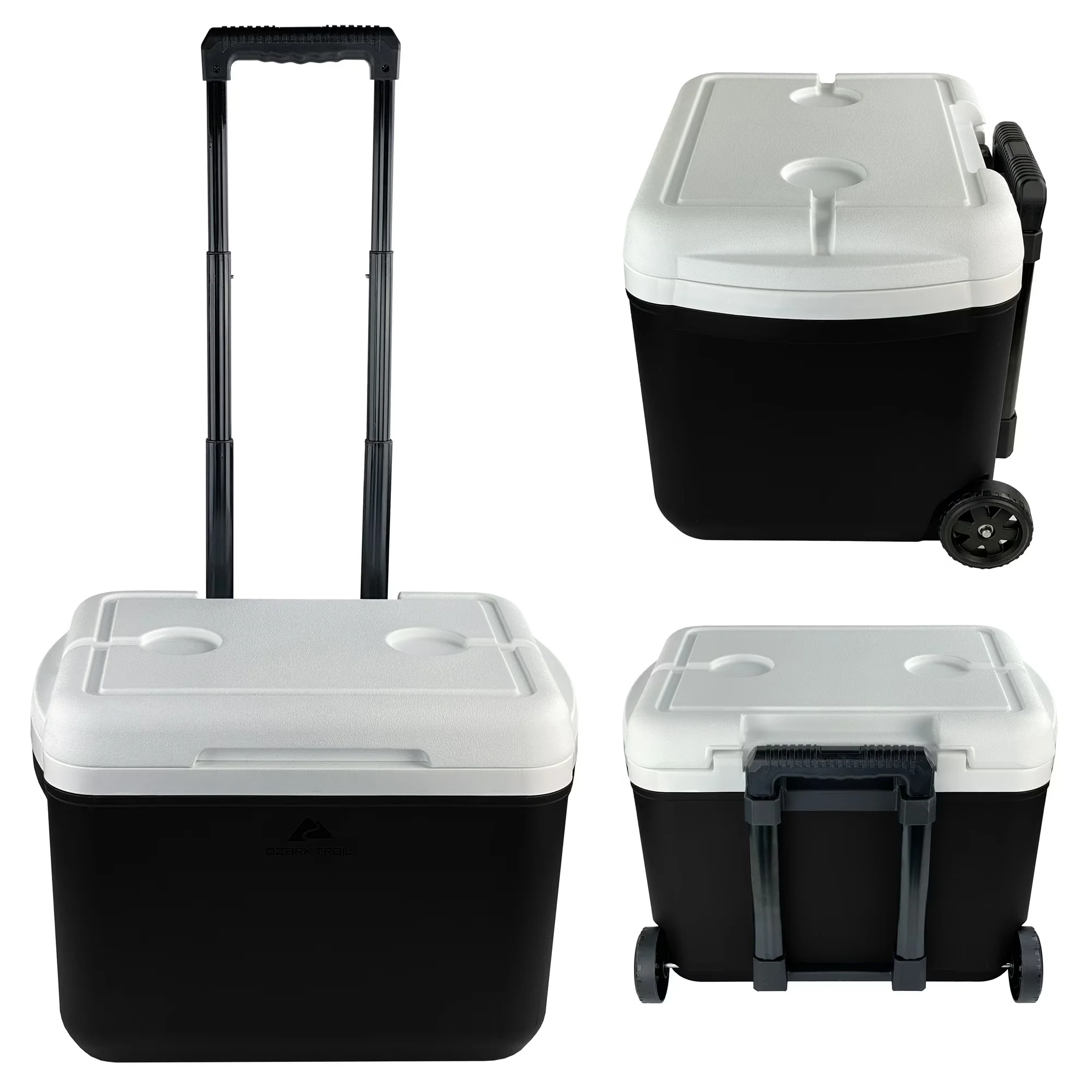 Ozark Trail OT-30Q-US-R-BLK 30 Quart Capacity Hard Side Wheeled Cooler, 42-Can, Rich Black - Image 2
