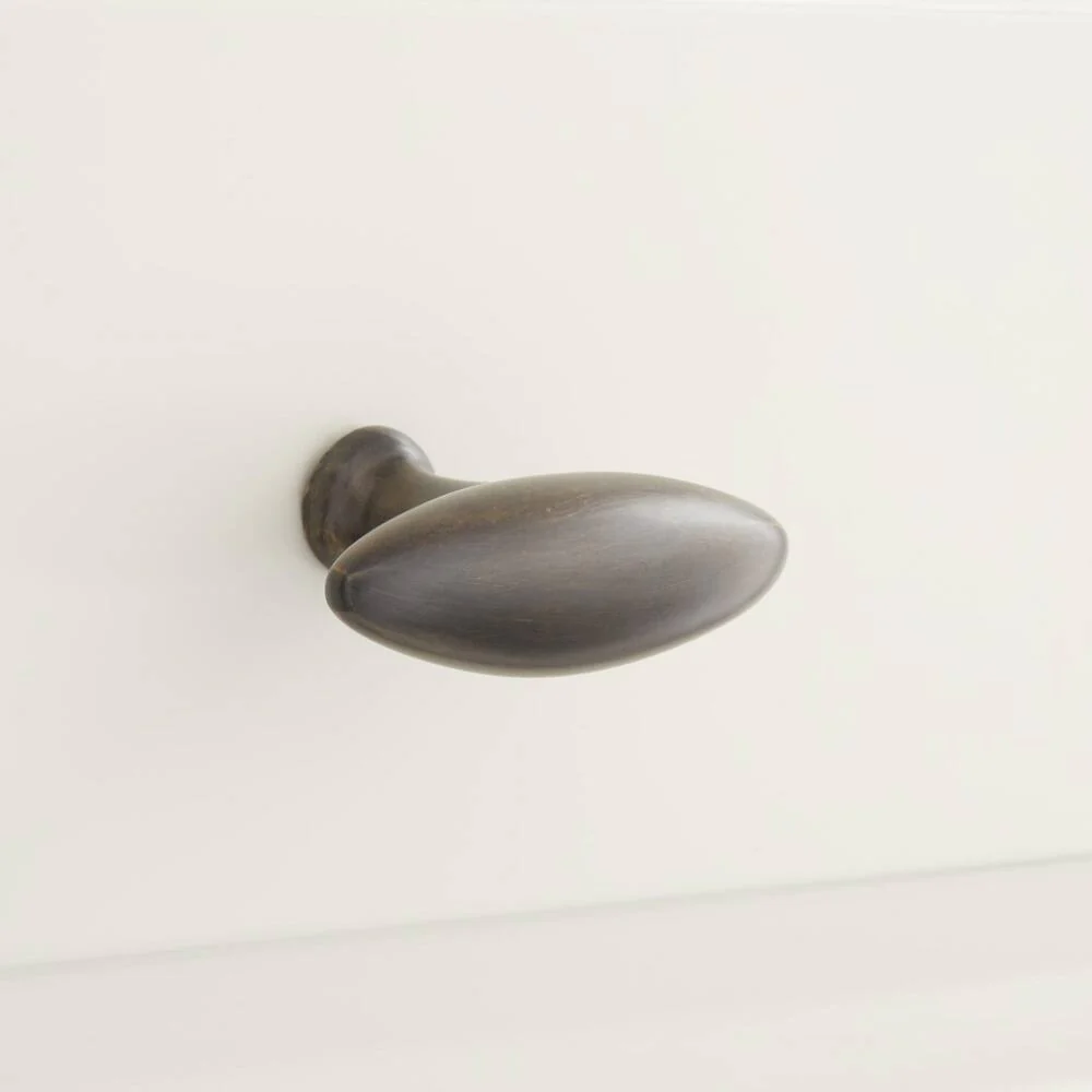 Padilla Solid Brass Cabinet Knob - Antique Brass