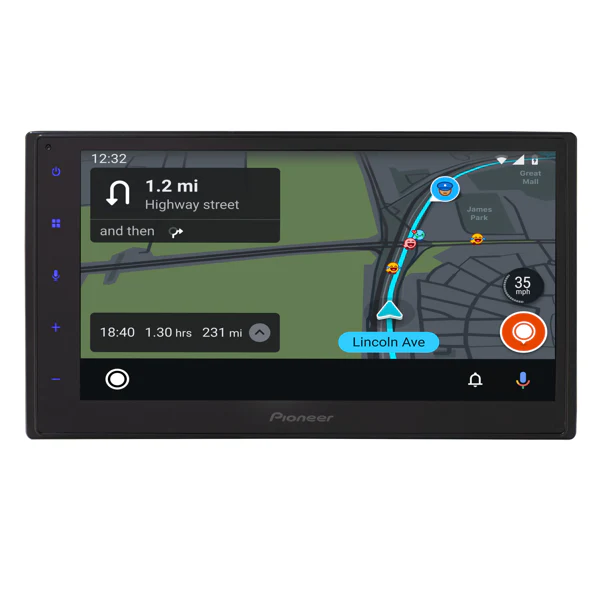 Pioneer DMH-160BT Car Play/Android Auto Digital Media Receiver with 6.8" Touchscreen and Bluetooth,Double Din, Backup Camera Ready - Image 2