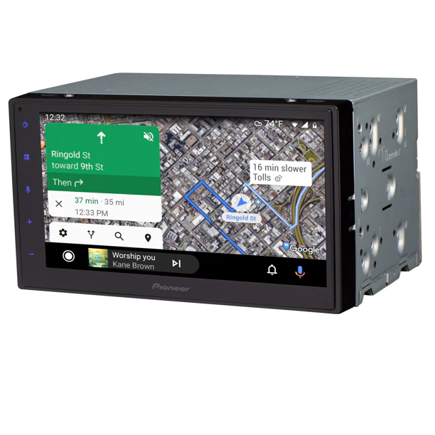 Pioneer DMH-160BT Car Play/Android Auto Digital Media Receiver with 6.8" Touchscreen and Bluetooth,Double Din, Backup Camera Ready - Image 3