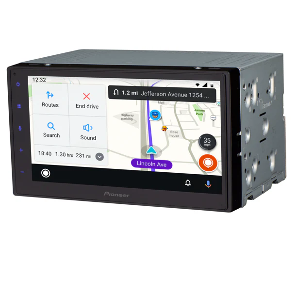 Pioneer DMH-160BT Car Play/Android Auto Digital Media Receiver with 6.8" Touchscreen and Bluetooth,Double Din, Backup Camera Ready - Image 5