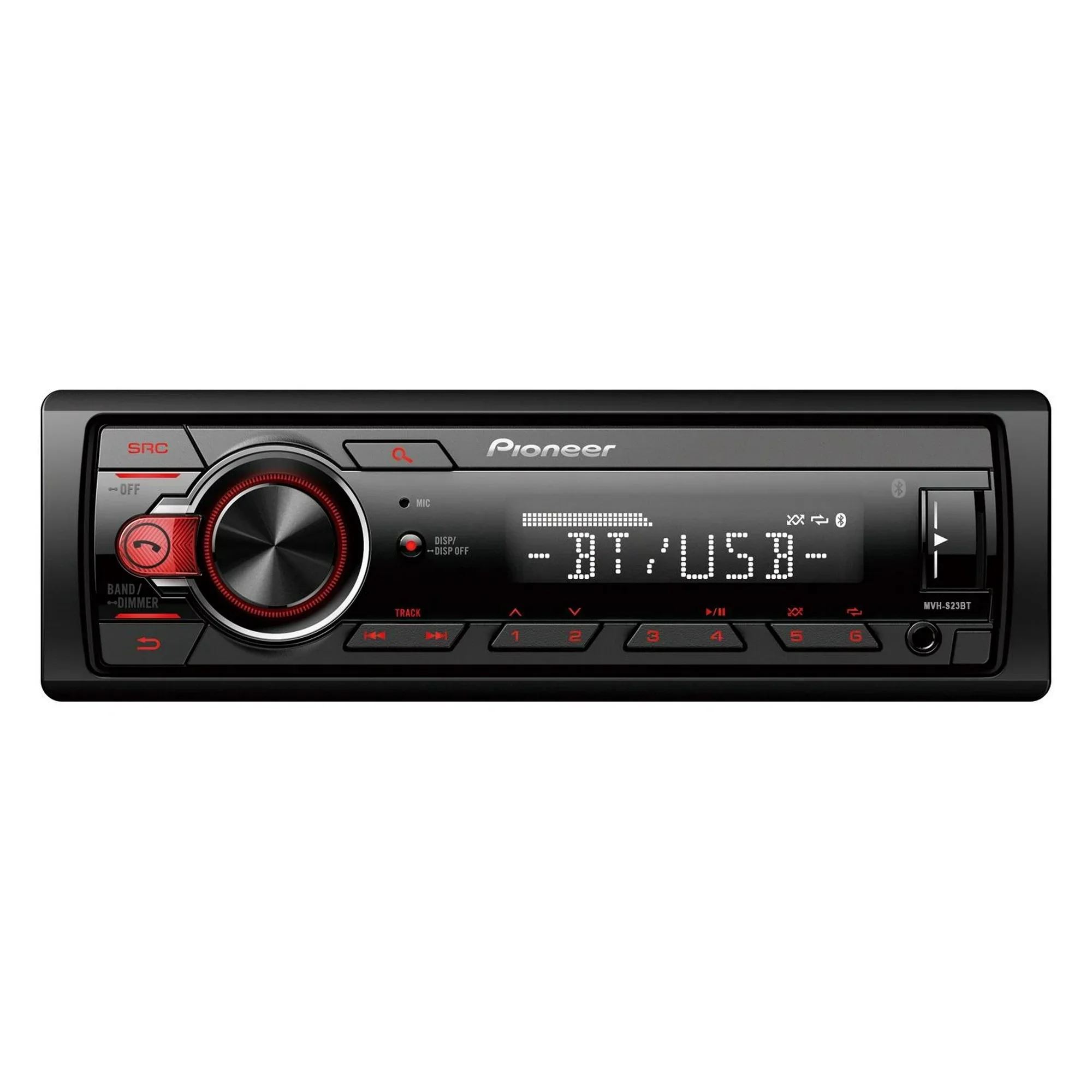 Pioneer MVH-S23BT Single Din Bluetooth Car Stereo Digital Media Receiver, Android Compatible - Image 2
