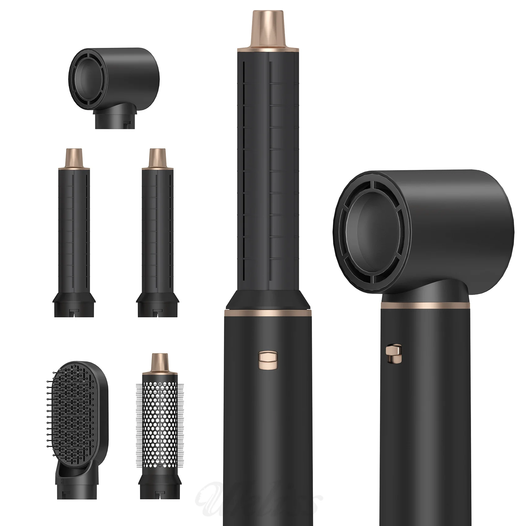 PKALQ 5 in 1 Hair Styling Tool Blow Dryer Brush with Air-Wrapping Technology, Negative Ion, Detachable Hot Air Brush - Image 2