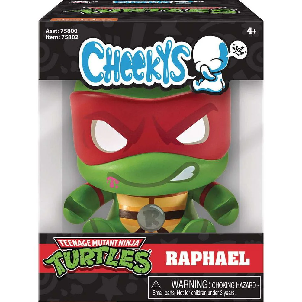 Playmates Cheekys TMNT Raphael Designer Vinyl Figure, 3.5-Inch, Multicolor, PVC Collectible - Image 2