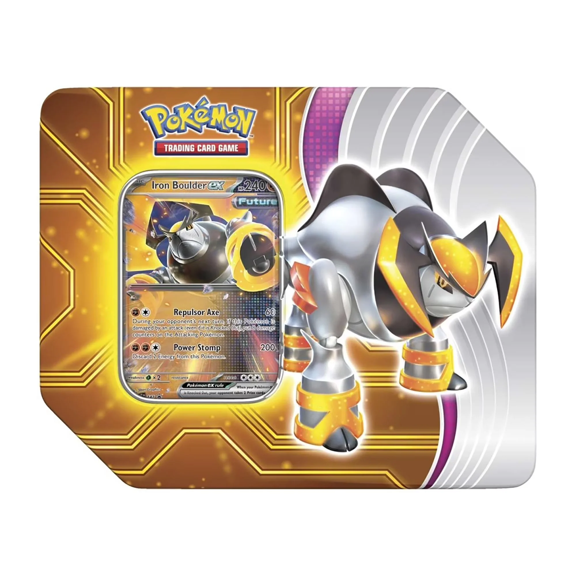 Pokemon TCG: Paradox Destinies Iron Boulder ex Tin