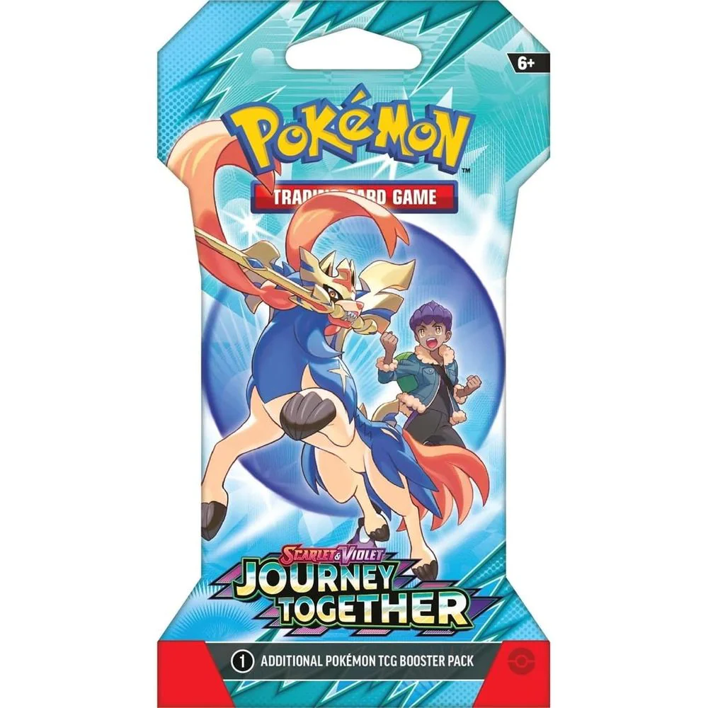 Pokmon Scarlet & Violet Journey Together Sleeved Booster Pack, 10 Collectible Cards, Assorted Artwork Styles, Ages 6+