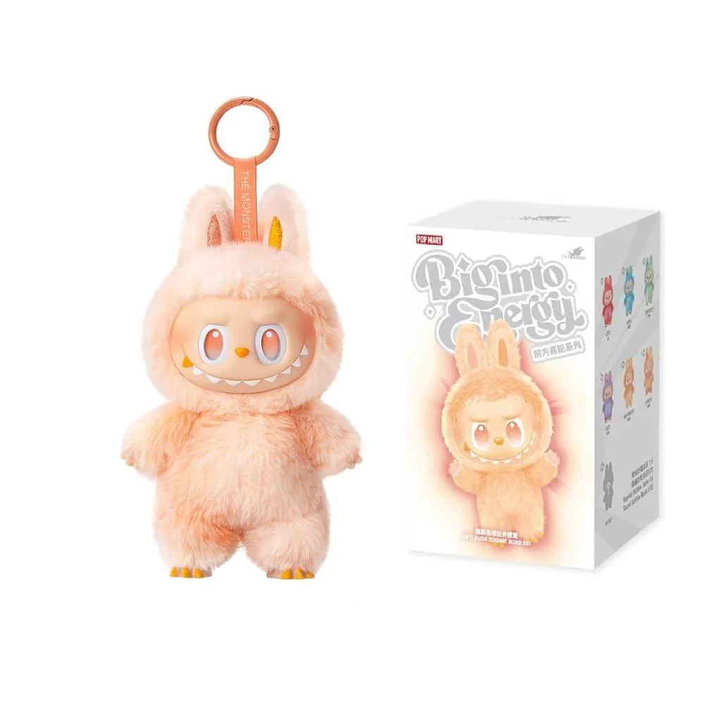 Pop Mart Labubu Big Into Energy Vinyl Plush Pendant, 6.7 Inches, Colorful Design, ABS/PVC