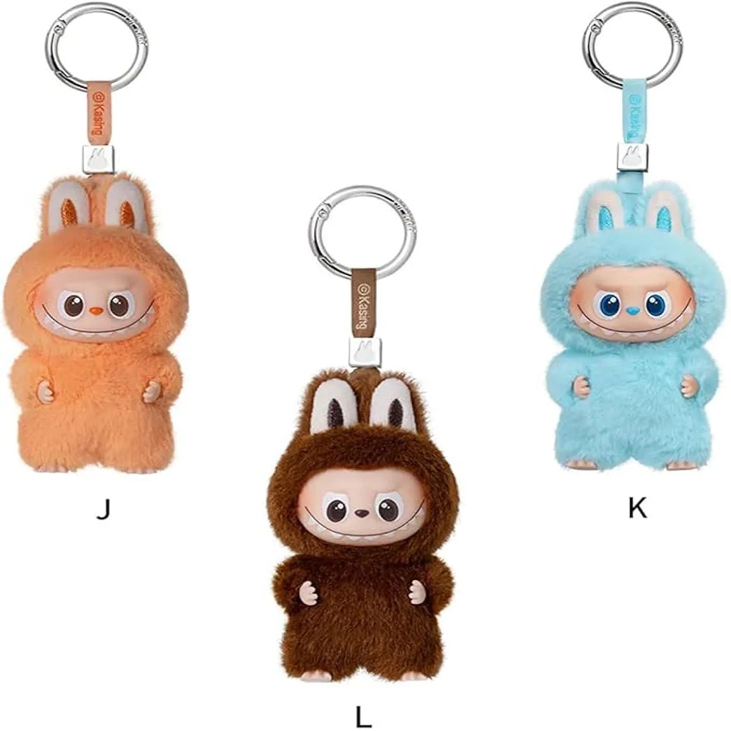 POP MART Labubu The Monsters Pin for Love Series Mini Vinyl Plush Pendant Alphabet A-M Zinc Alloy - Image 6