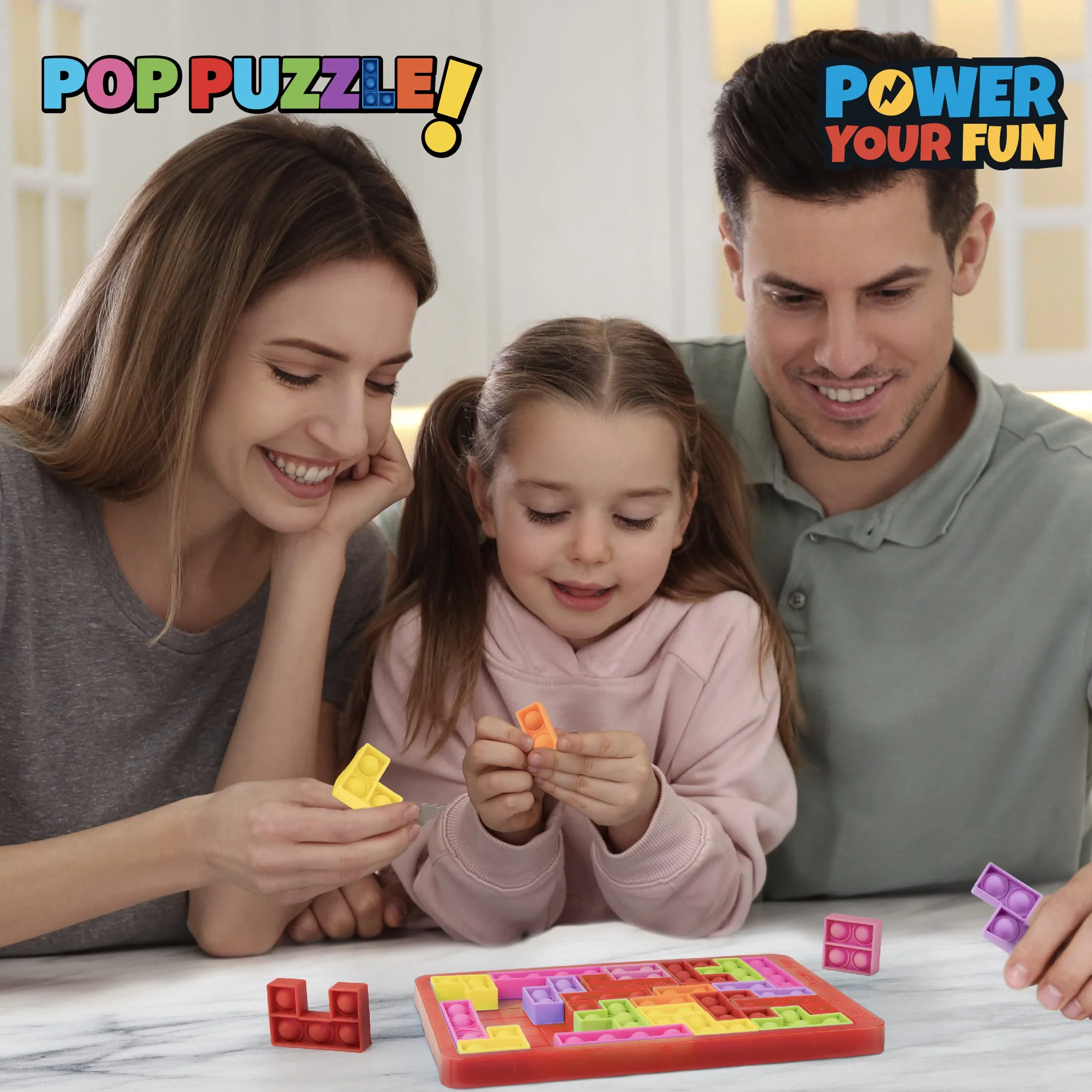 Power Your Fun Pop Puzzle 27pc STEM Learning Jigsaw Sensory Fidget Toy for Kids Ages 3+, Red B09F4FKQNR - Image 6