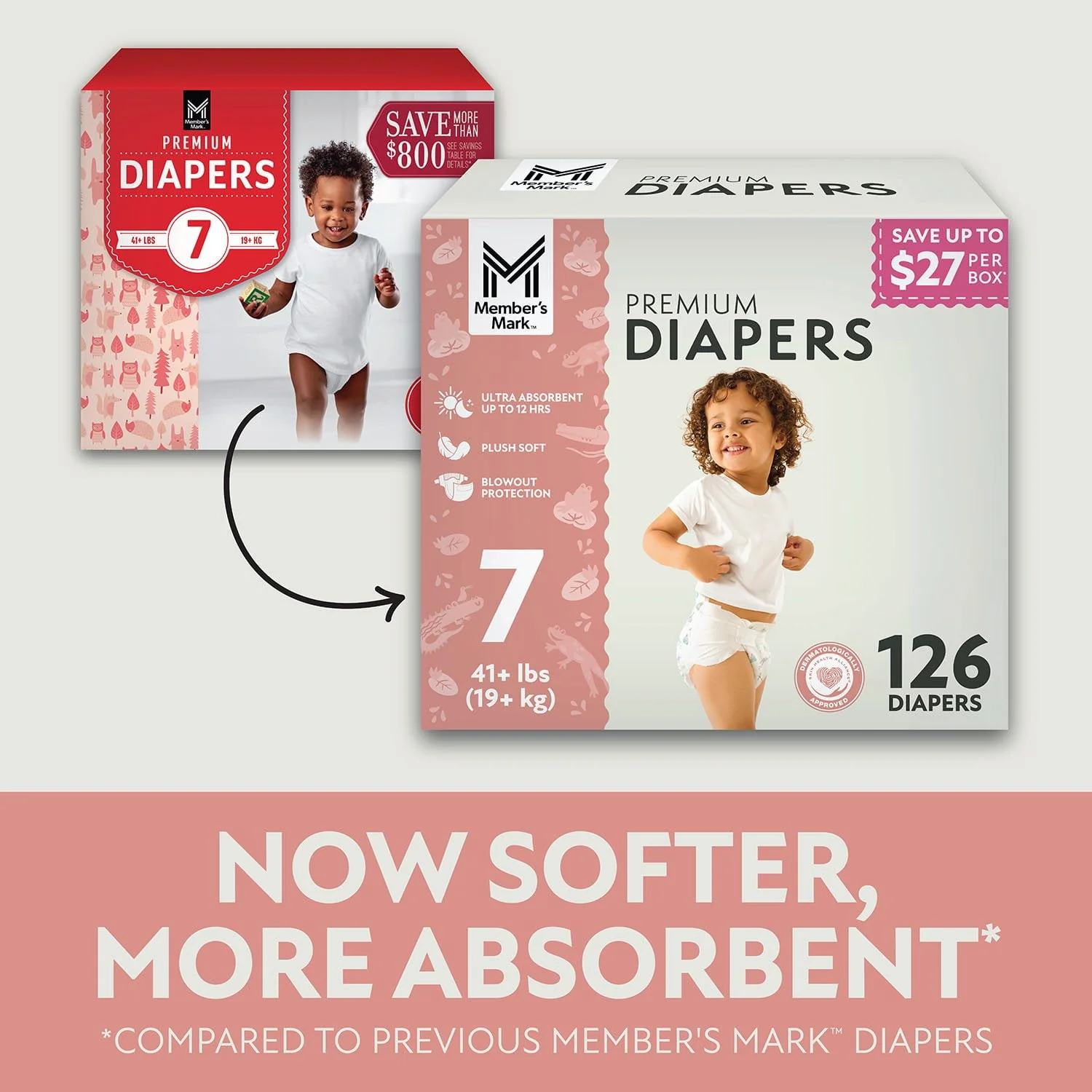 Premium Baby Diapers, Size:7 - 126 ct., 41+ lbs - Premium Quality - Image 2