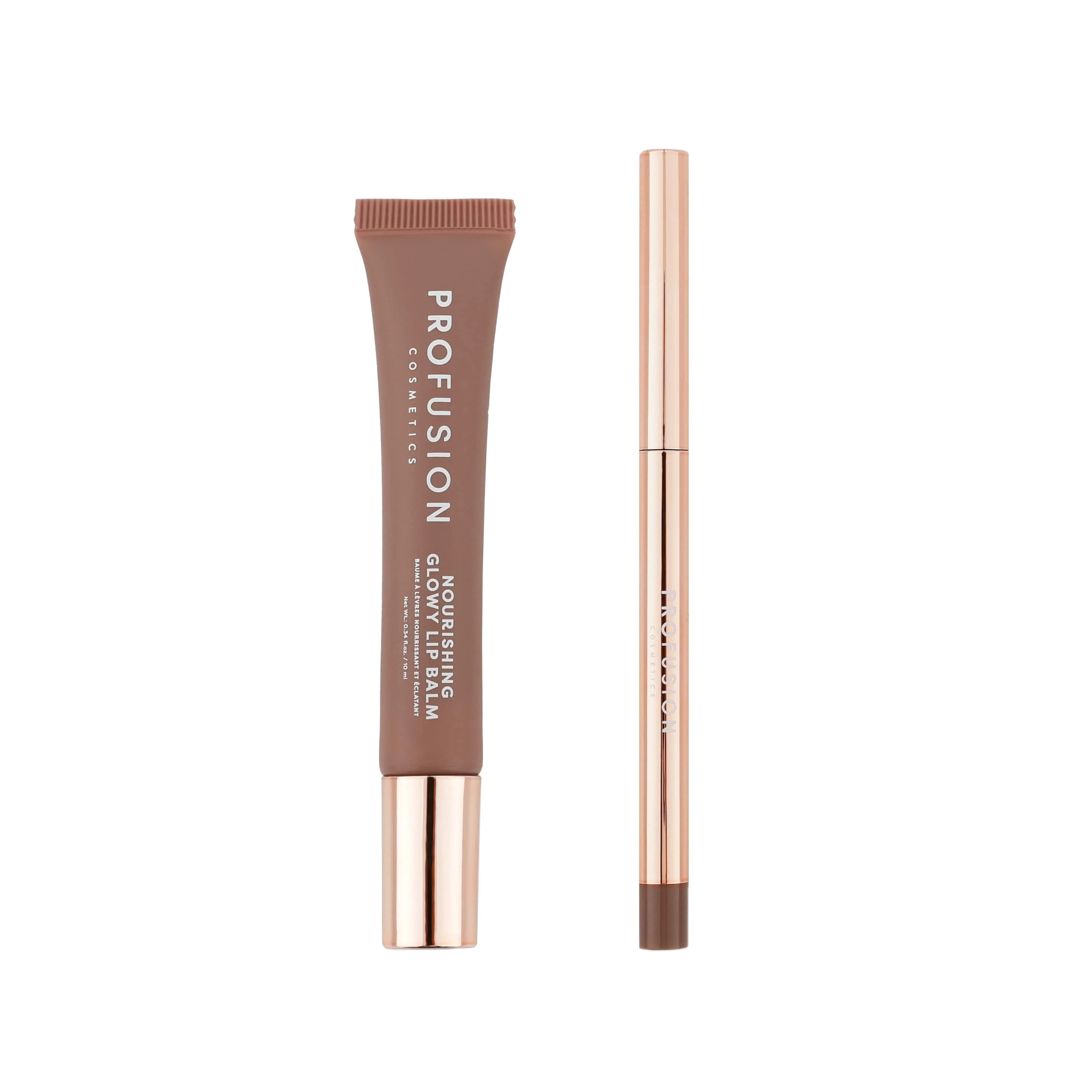 Profusion Cosmetics Lip Treat Duo, Soft Matte Creamy Lip Liner and Nourishing Glowy Lip Balm, Cappuccino Kiss - Image 2