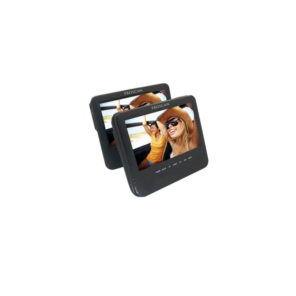 ProScan PDVD7751 Dual Screen Portable DVD Player 7" Black - Image 2
