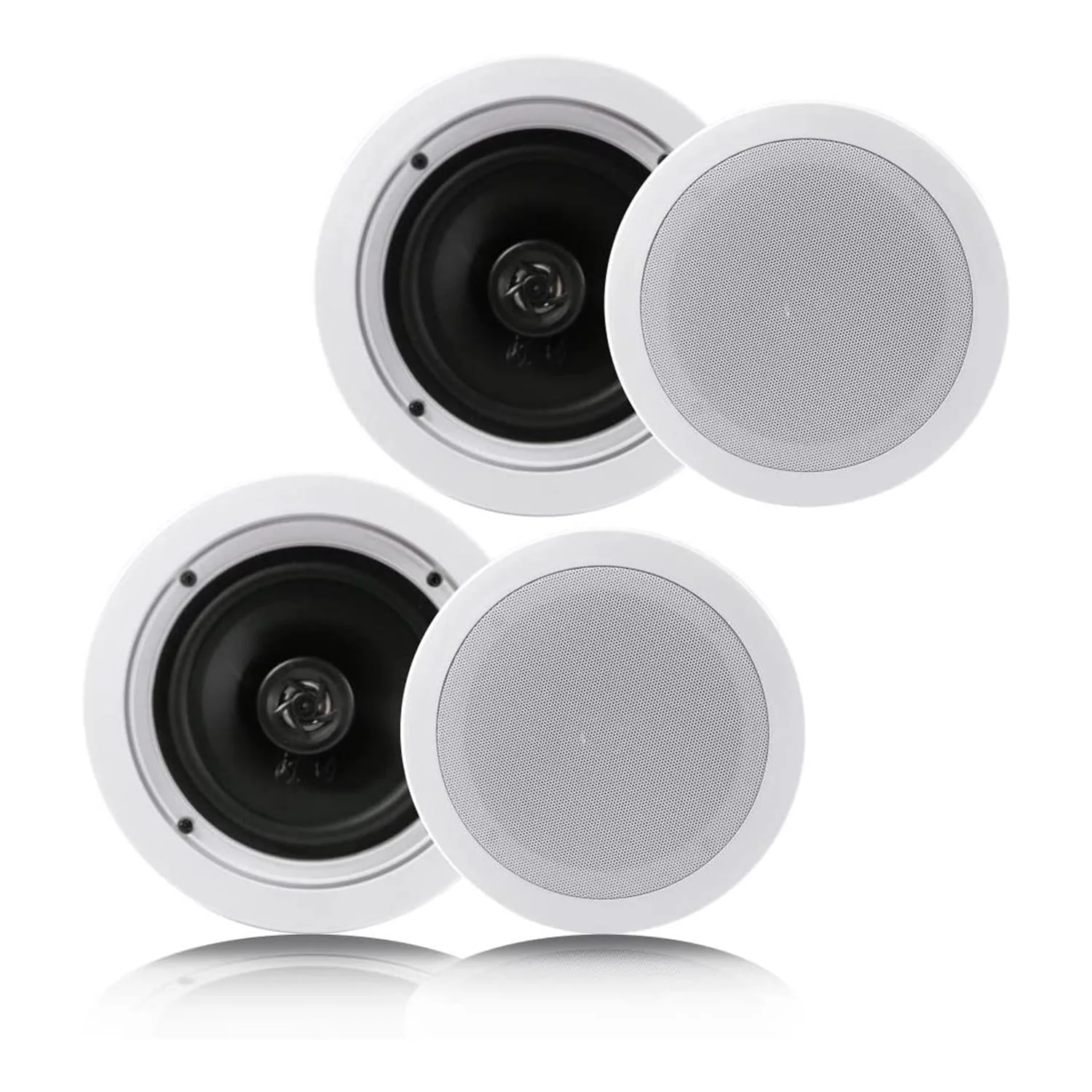 Pyle 6.5-Inch 200 Watt In-Ceiling In-Wall 2-Way Flush Mount Home Speaker Pair, White, PDIC1661RD - Image 6