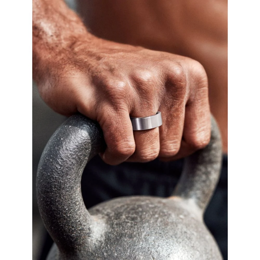 QALO QRNT Slim Smart Ring, Titanium Alloy, Health Tracker with Heart Rate Variability, Sleep, Stress, Blood Oxygen, Womens Health Monitoring, Water-Resistant Gold, Size 11 - Image 2