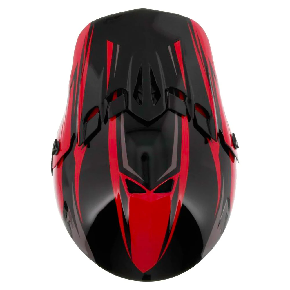 Raider GX4 Youth Off-Road Helmet, Lightweight Thermoplastic Shell, Integrated Ventilation, Adjustable Visor, Red, Small, 2181013 - Image 5