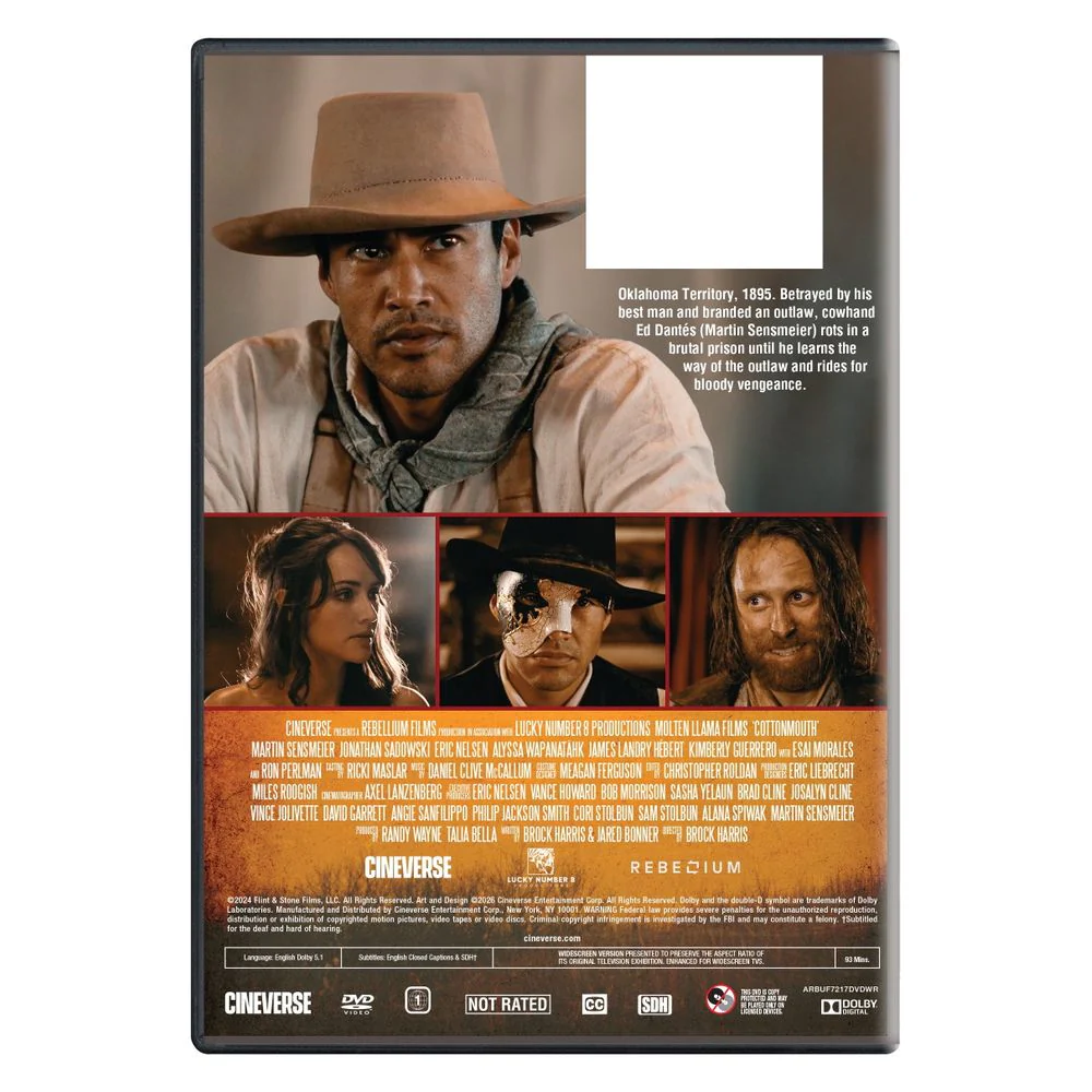 Rebellium Films Cottonmouth Western Thriller DVD, Unrated, 1 Disc, 480p, Standard Edition - Image 3