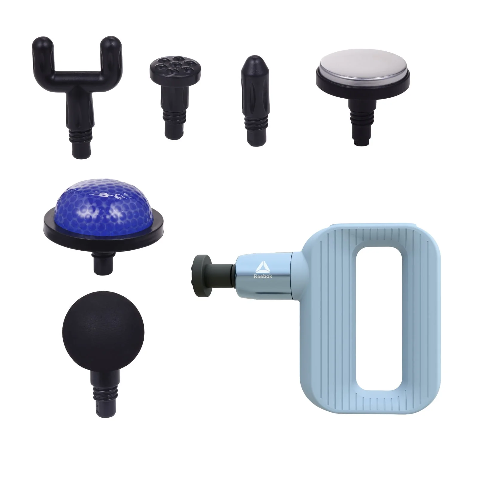 Reebok Hot & Cold Percussion Massager, 6 Speeds, Aromatherapy Compatible, Rechargeable, Portable Deep Tissue Relief, Blue - Image 4