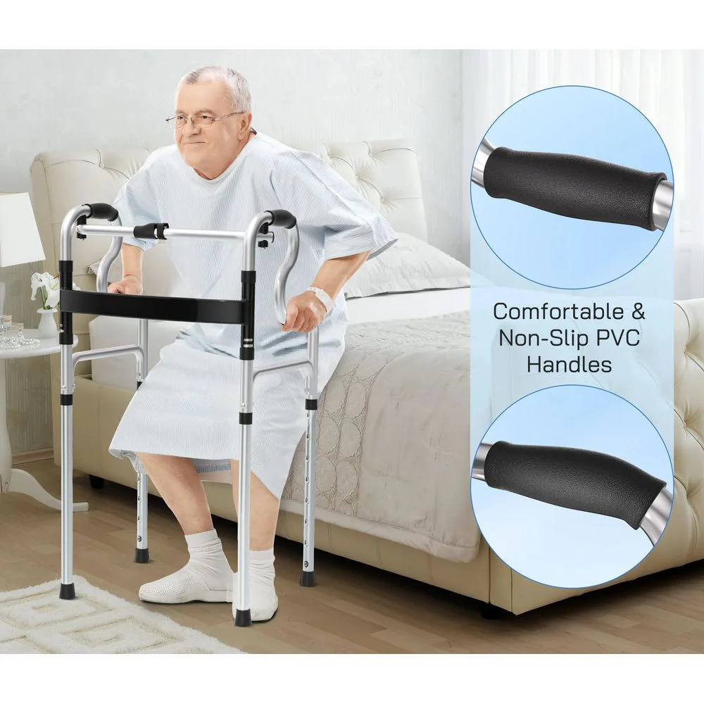 RELOIVE 3-in-1 Folding Rolling Walker with 5" Wheels - Image 2