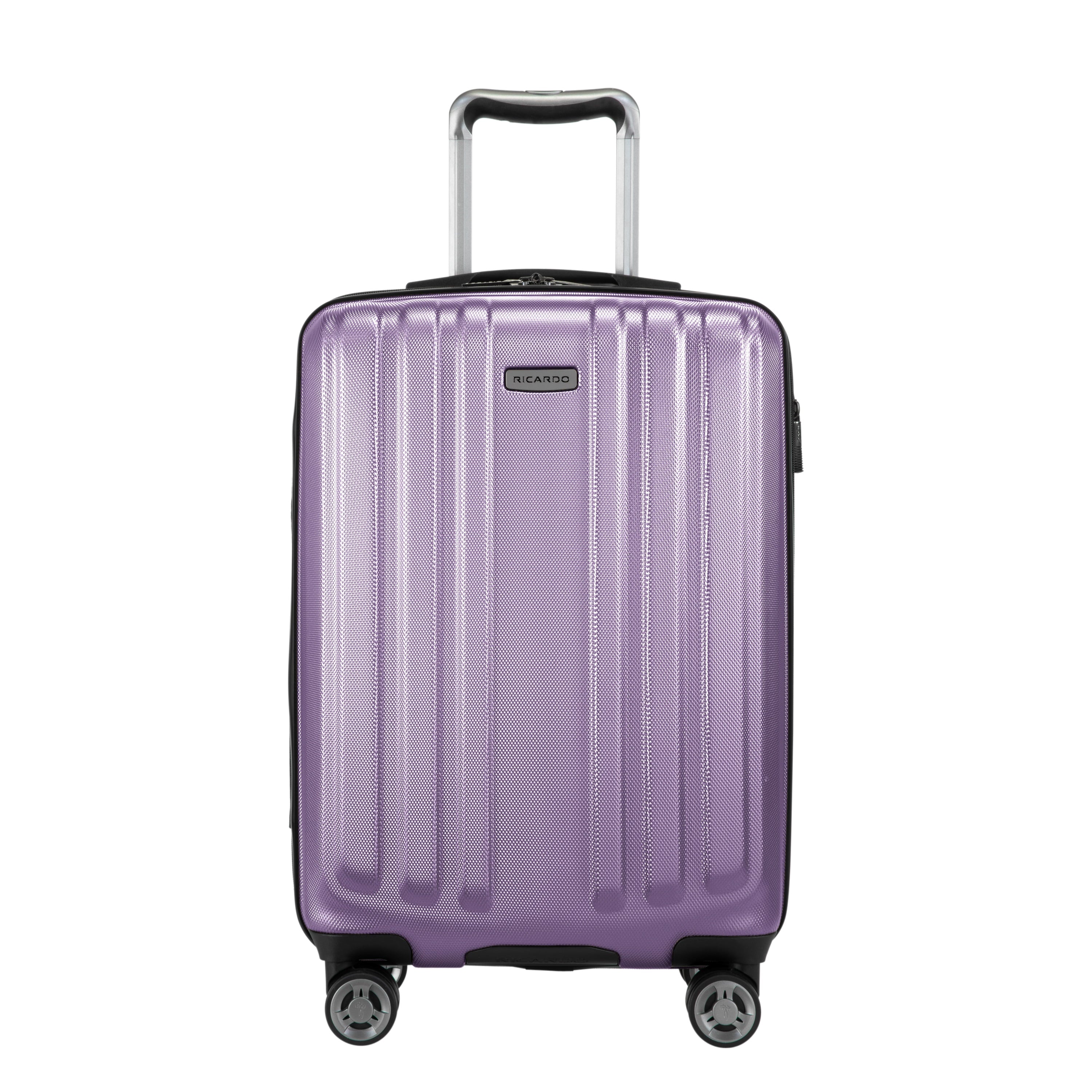Ricardo Beverly Hills 567-20-536-4WB Kentfield Hardside Carry-on Luggage, Expandable, 360 Dual Spinner Wheels, Silver Lilac, 20 in