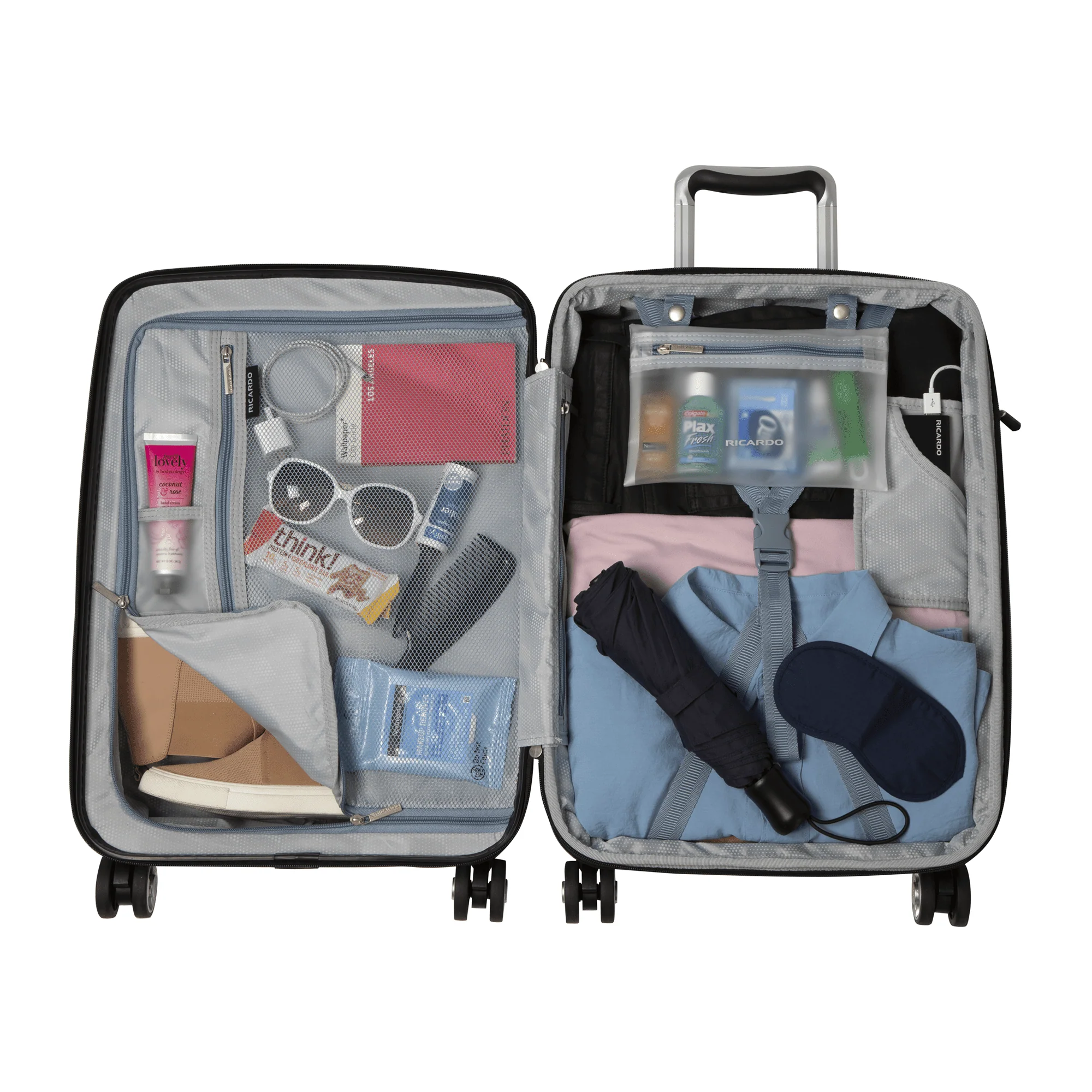 Ricardo Beverly Hills 567-20-536-4WB Kentfield Hardside Carry-on Luggage, Expandable, 360 Dual Spinner Wheels, Silver Lilac, 20 in - Image 6