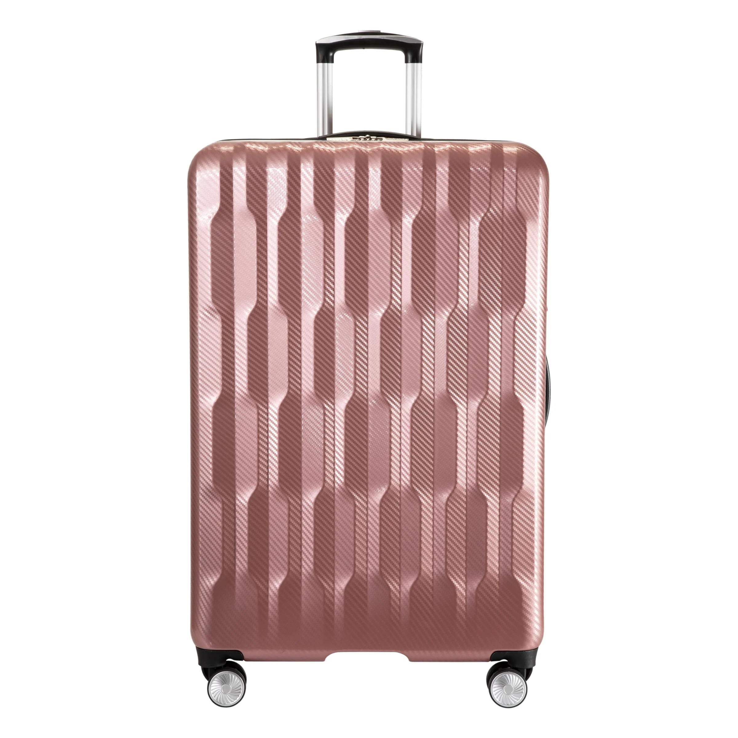 Ricardo Beverly Hills Lombard Hardside Large Checked Luggage, Expandable, Rose Gold, 29-Inch, 360 Dual Spinner Wheels, Telescoping Handle - Image 2