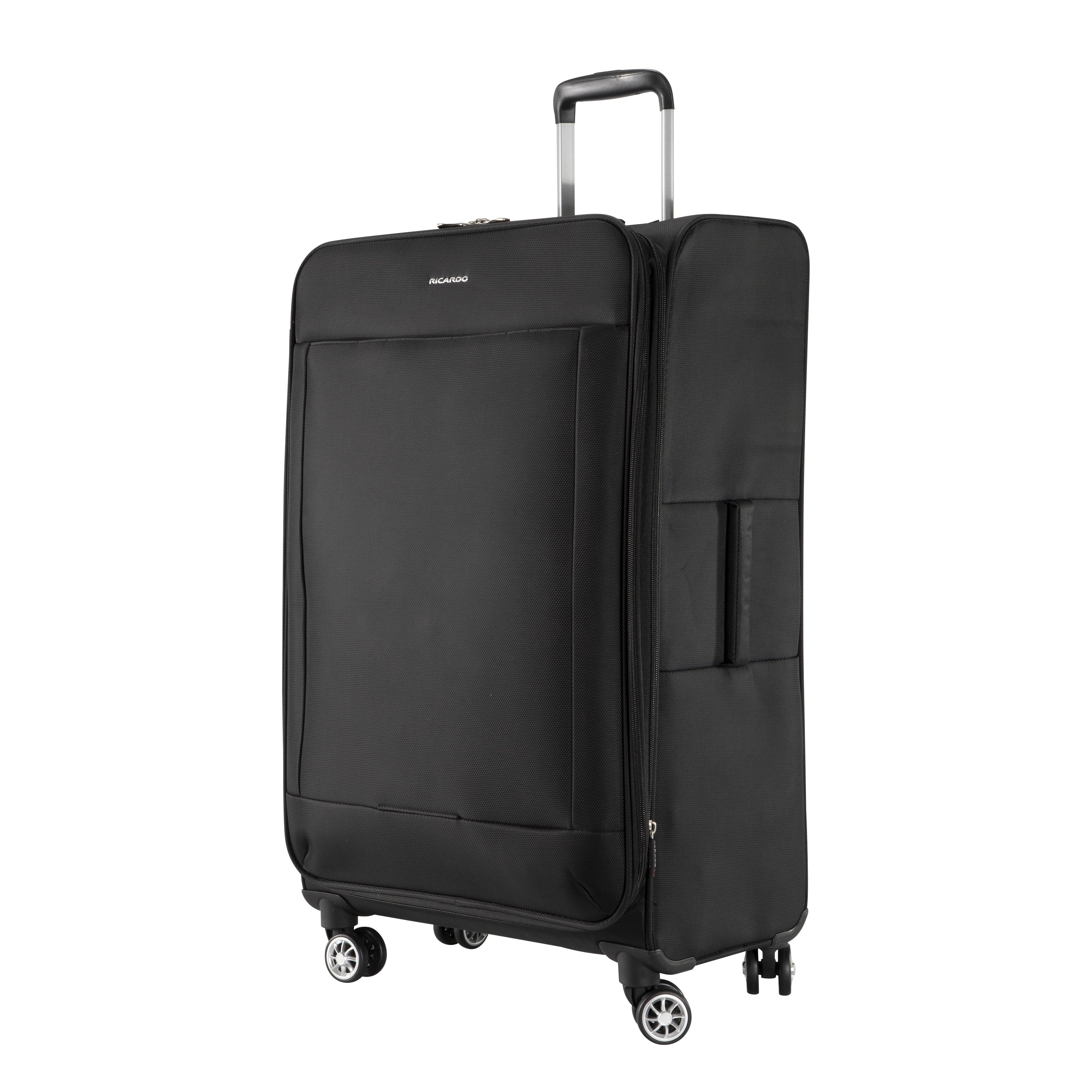 Ricardo Beverly Hills 781-28-015-4VP Solvang 2.0 Softside 28" Expandable Checked Spinner Luggage, Shadow Black