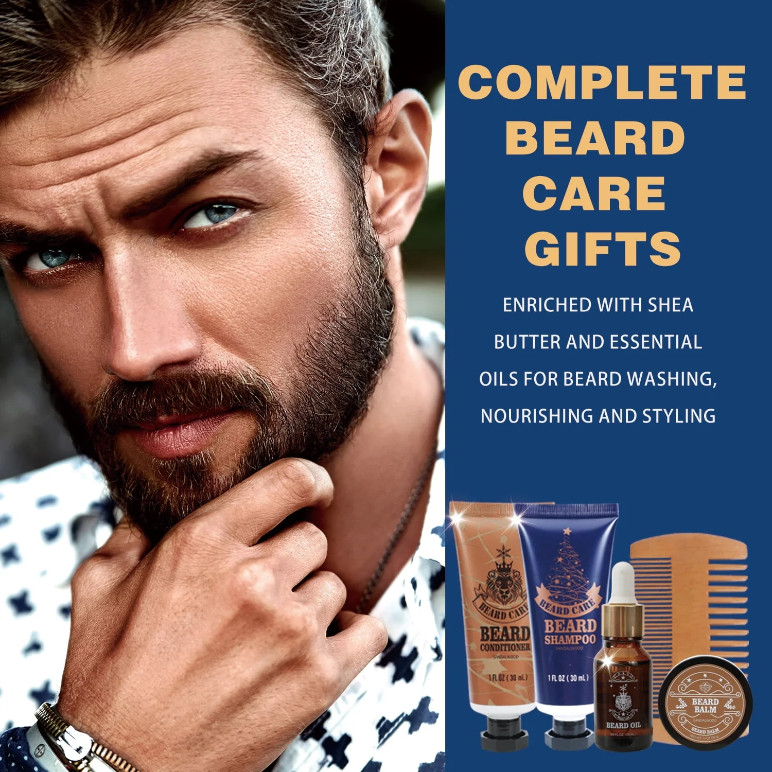 Rinse & Robust RRBCONON002 Advent Calendar 2024, 24-Piece Men's Grooming Set with Cinnamon, Sandalwood, Cedar, Leather Scents - Image 3