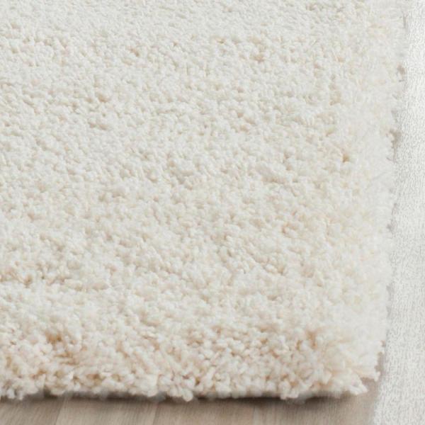 Safavieh Milan Shag Collection SG180-1212 Ivory Runner (2' x 6') - Image 2