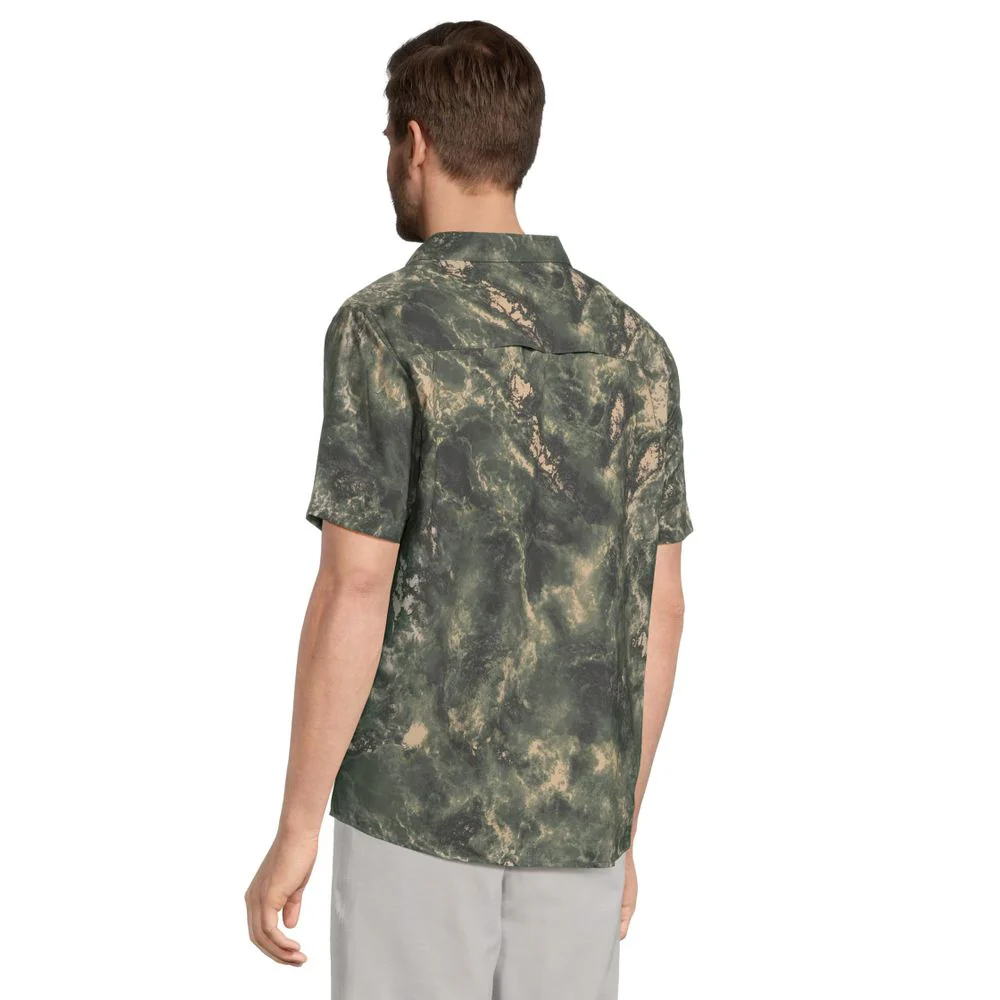 Salty Crew Flagship UV Button-Up Short-Sleeve Shirt for Men - Khaki - XL - Image 3