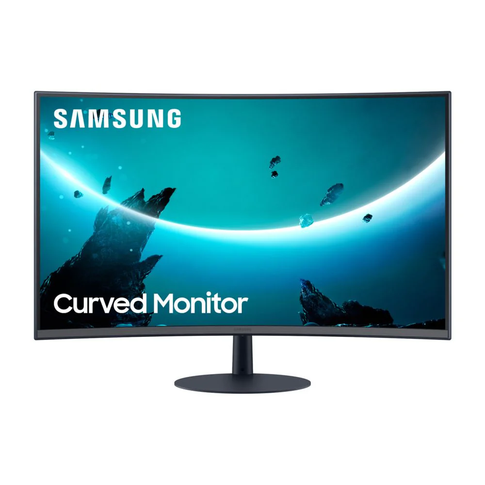 SAMSUNG LC32T550FDNXZA 32" Class Curved 1000R (1,920 x 1,080) Monitor, Dark Blue Gray